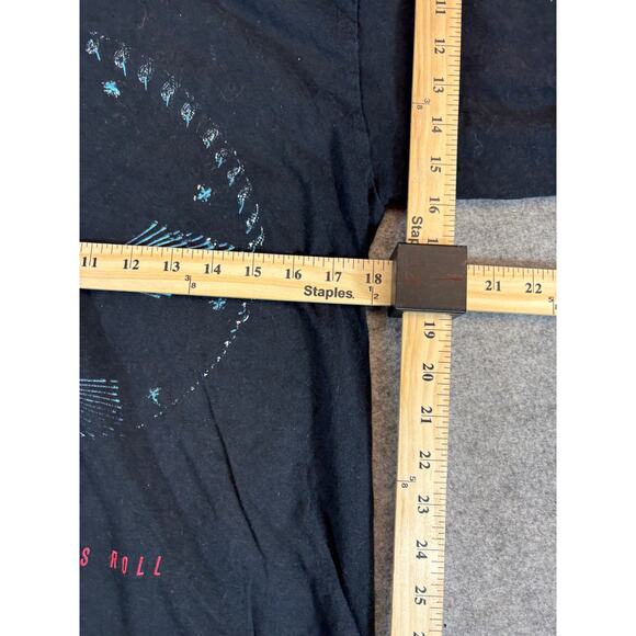 Offspring Let The Bad Times Roll Shirt Mens Medium Black Sugar Skull Rock Skater - Picture 3 of 5